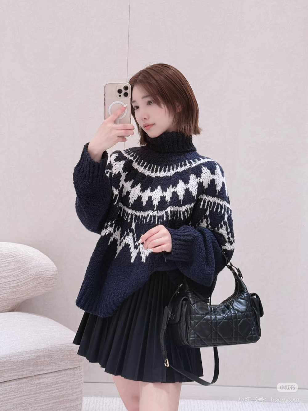 긴팔 티셔츠 모델 착용 이미지-S1L4