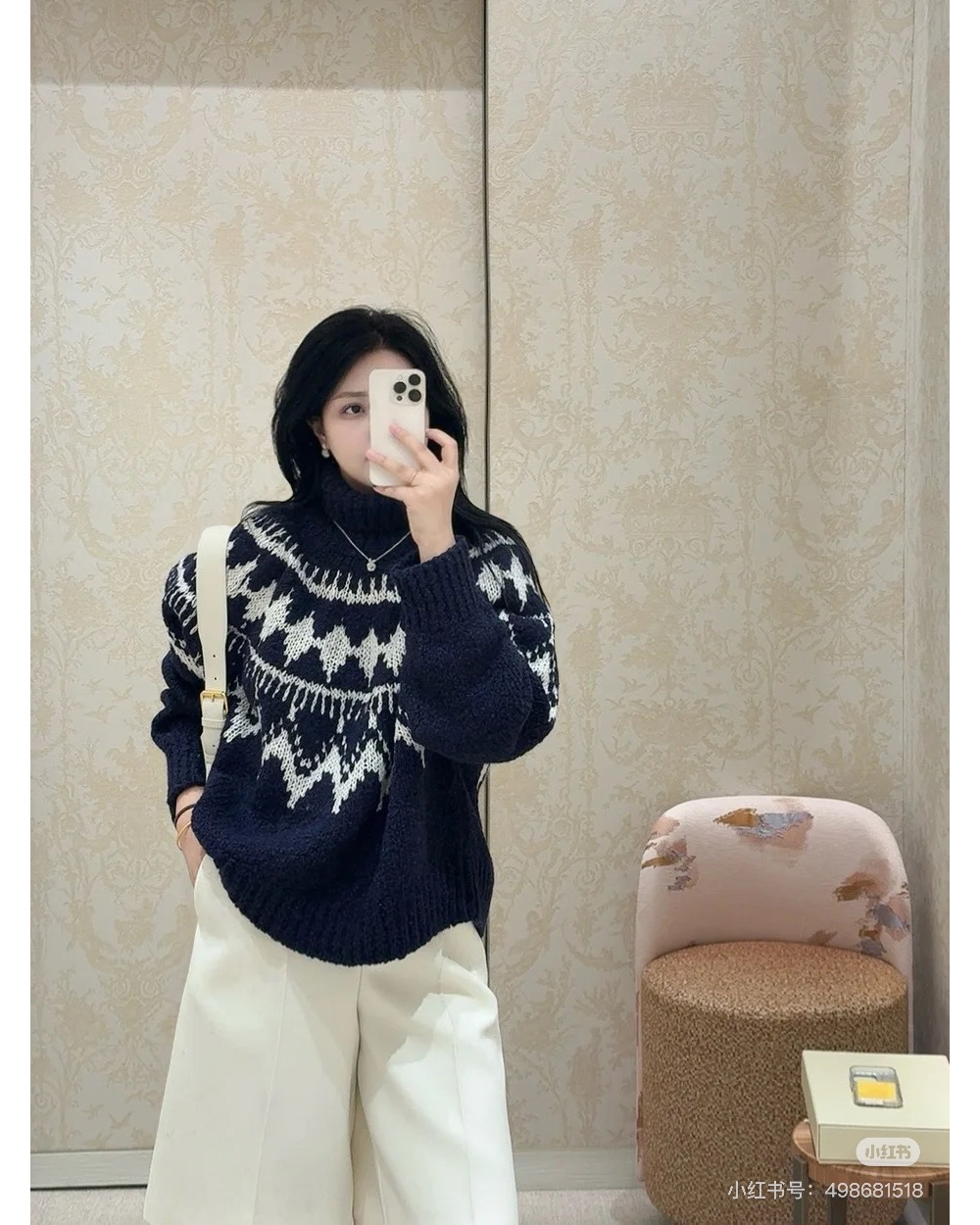 긴팔 티셔츠 모델 착용 이미지-S1L7