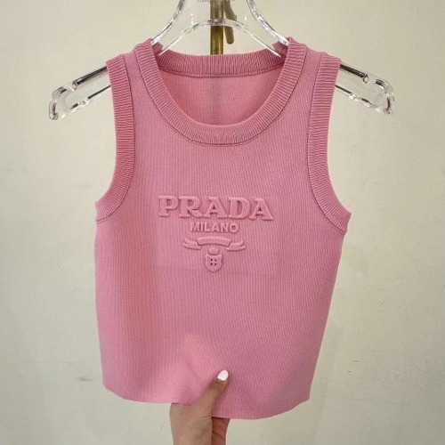 프라다 [ P*ADA ] 수입고급 여성 밀라노 3D 엠보 민소매 나시