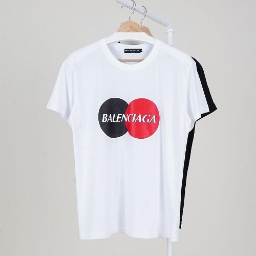 🔆 [BALENCIAGA] 발렌시아가 BB 마스터카드 코튼 저지 그래픽 티셔츠 🔆