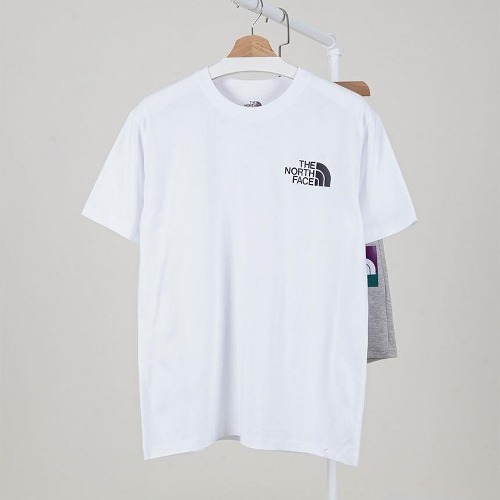 🔆 노스페이스 남여공용 컬러 블럭 그래픽 티셔츠 &amp; 밴딩 하프 팬츠 셋 🔆