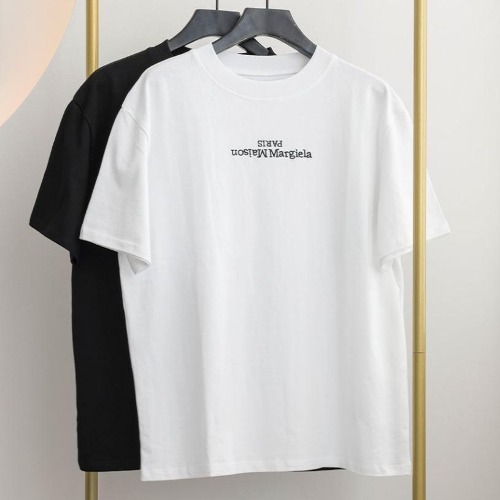 메종마르지엘라 [Maison Margiela] 수입고급 로고 디테일 숏 슬리브 티셔츠