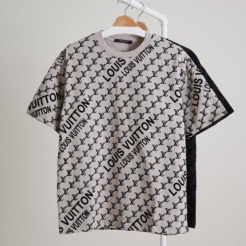 🔆 [Louis Vuitton] 루이비통 LV 레터링 패턴 코튼 저지 티셔츠 🔆
