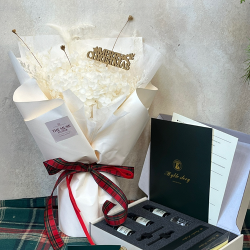 선물세트 시들지않는 프리저브드 수국 + 향수 조향키트 나만의 향수 만들기 이벤트 선물