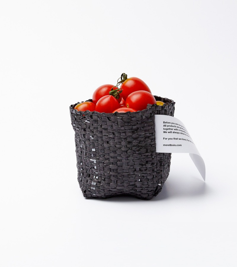 Sustainable Woven Basket Black