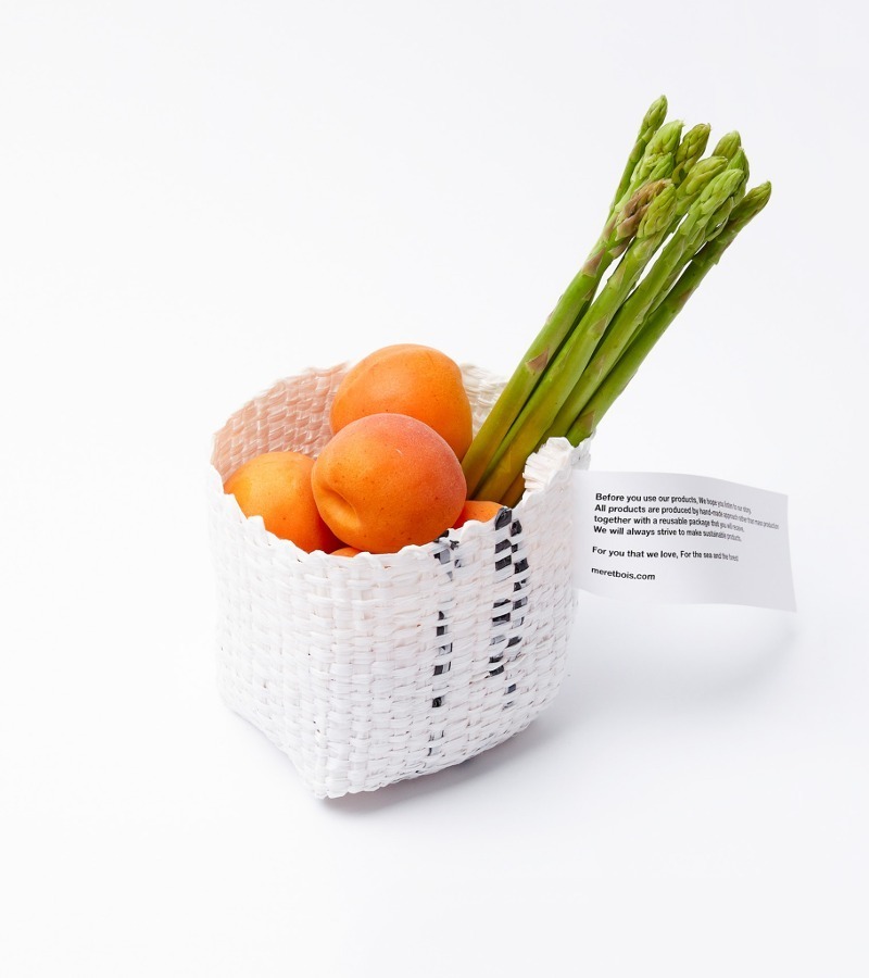 Sustainable Woven Basket White