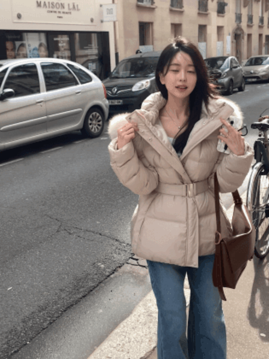 파리 숏패딩