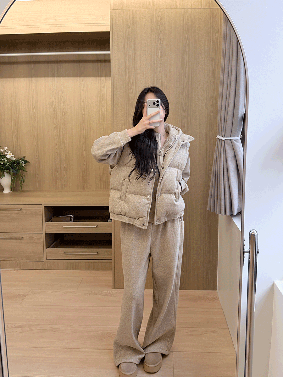 데일리 패딩 쓰리피스 세트