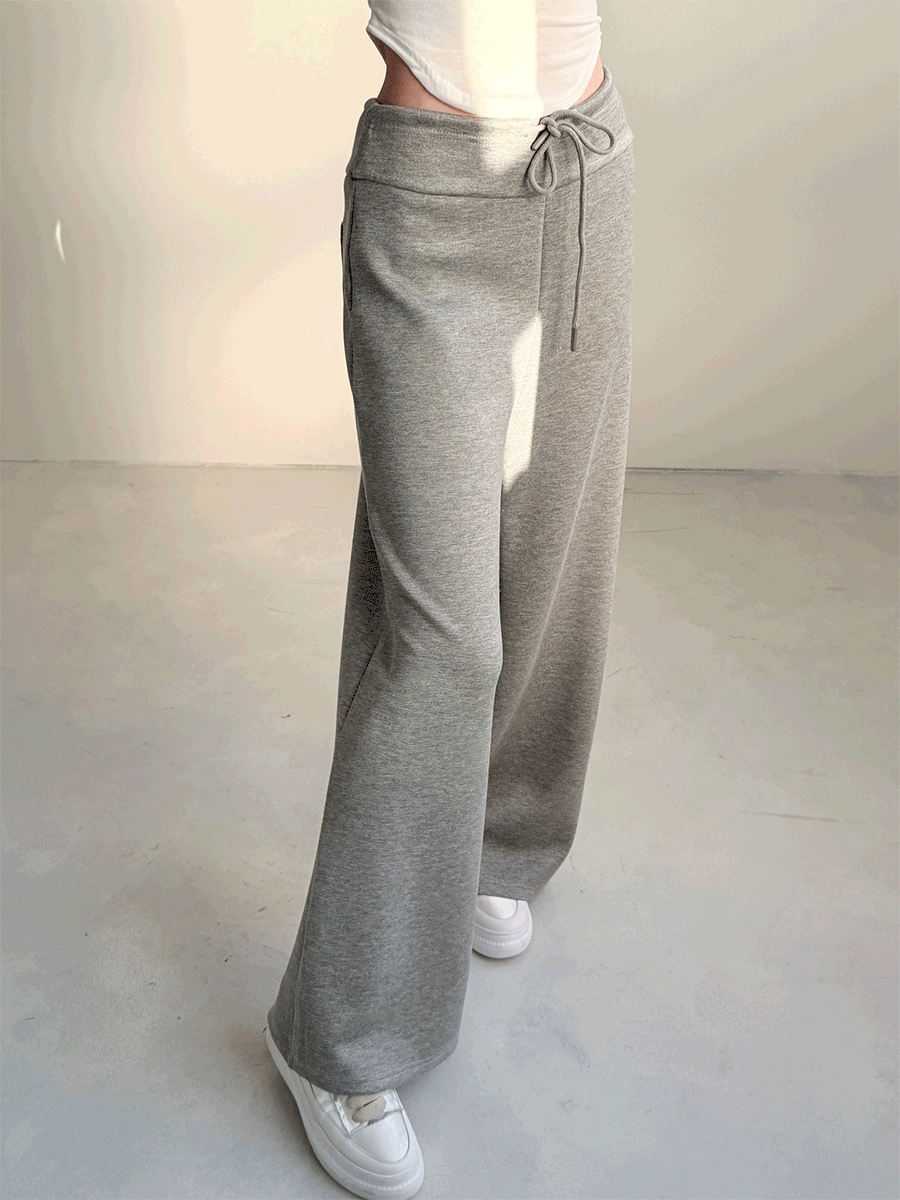 로우 와이드 트레이닝 팬츠