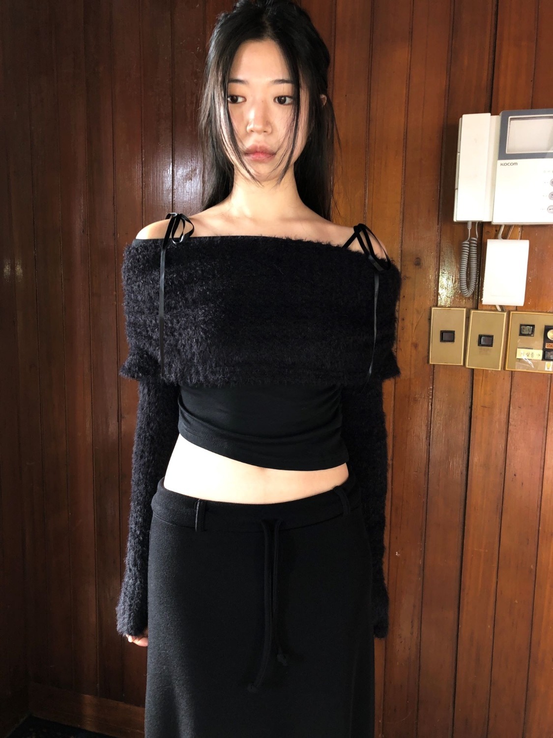 【rolarola】 FRILL RIBBON KNIT 2color 