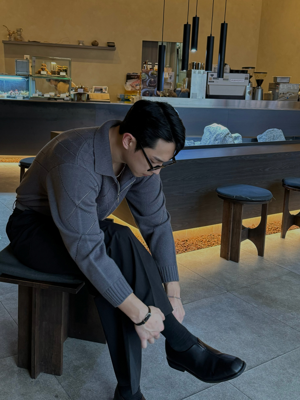 재킷 모델 착용 이미지-S1L51