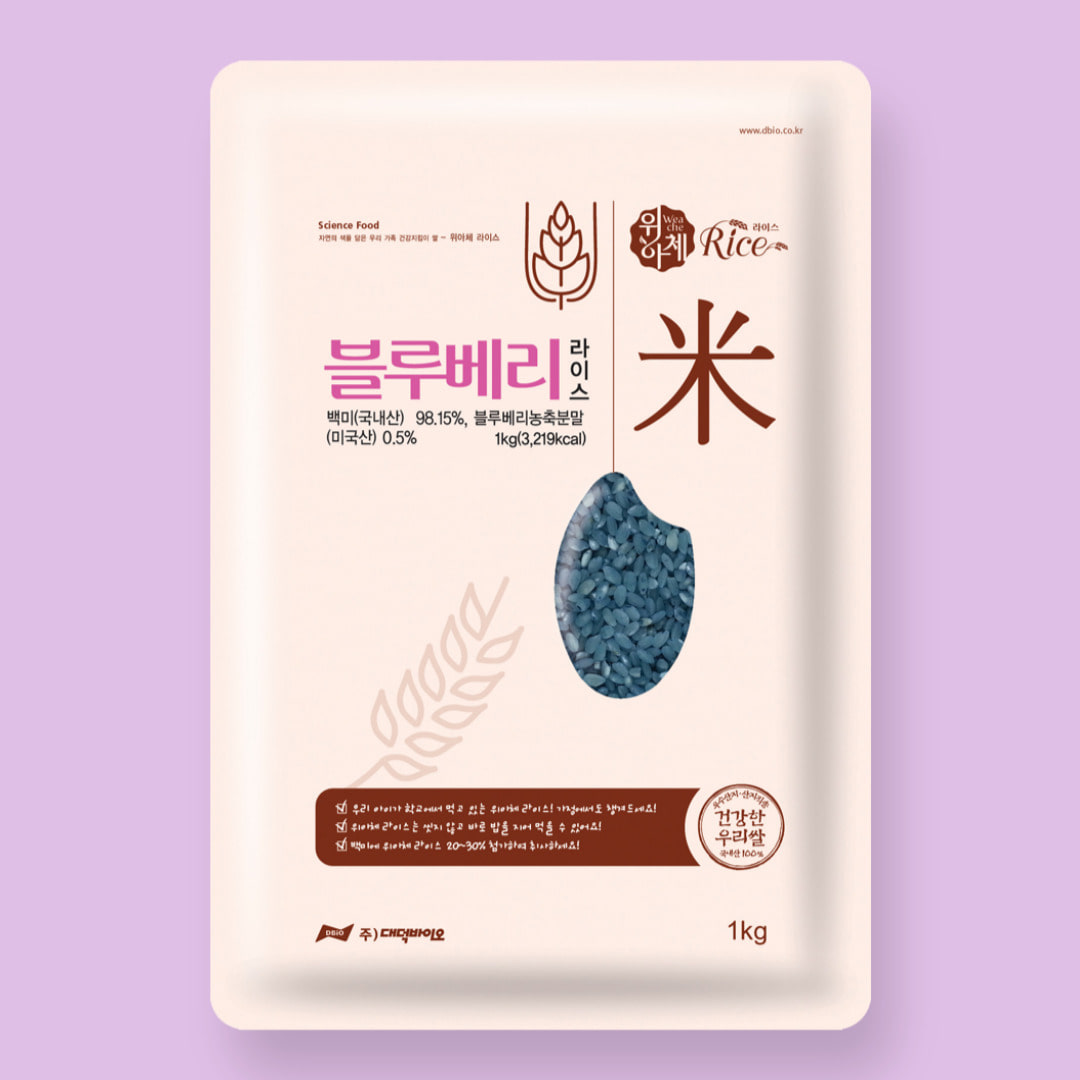 블루베리쌀 1kg 기능성 찰진쌀 설선물 답례품