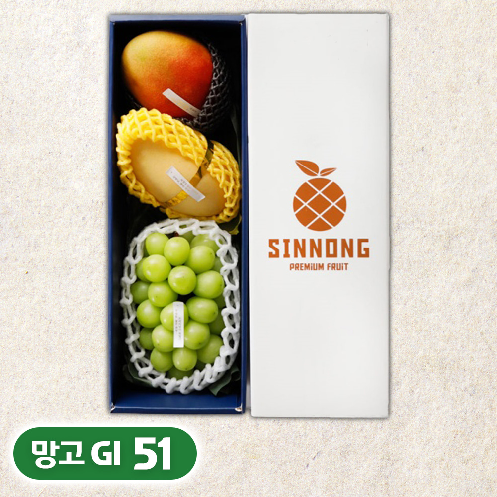 혼합과일 망고 사인머스캣 애플망고 3구 설 명절 선물세트