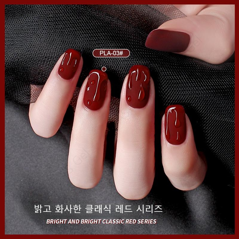 PLA 18종 15ml 레드 컬러 젤네일 AS젤