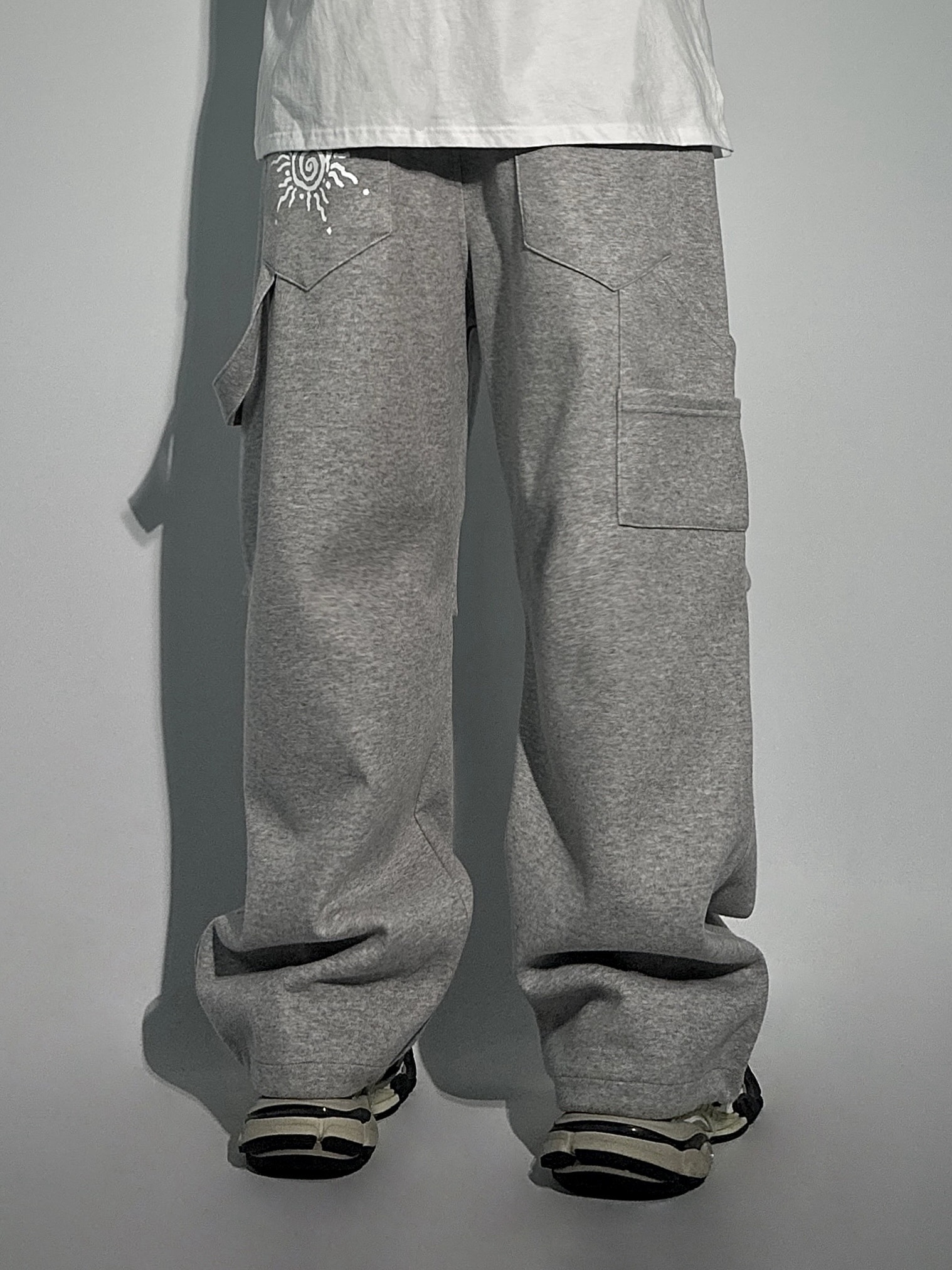 SUN PRINTING CARPENTER STRING PANTS - 에이오알닷