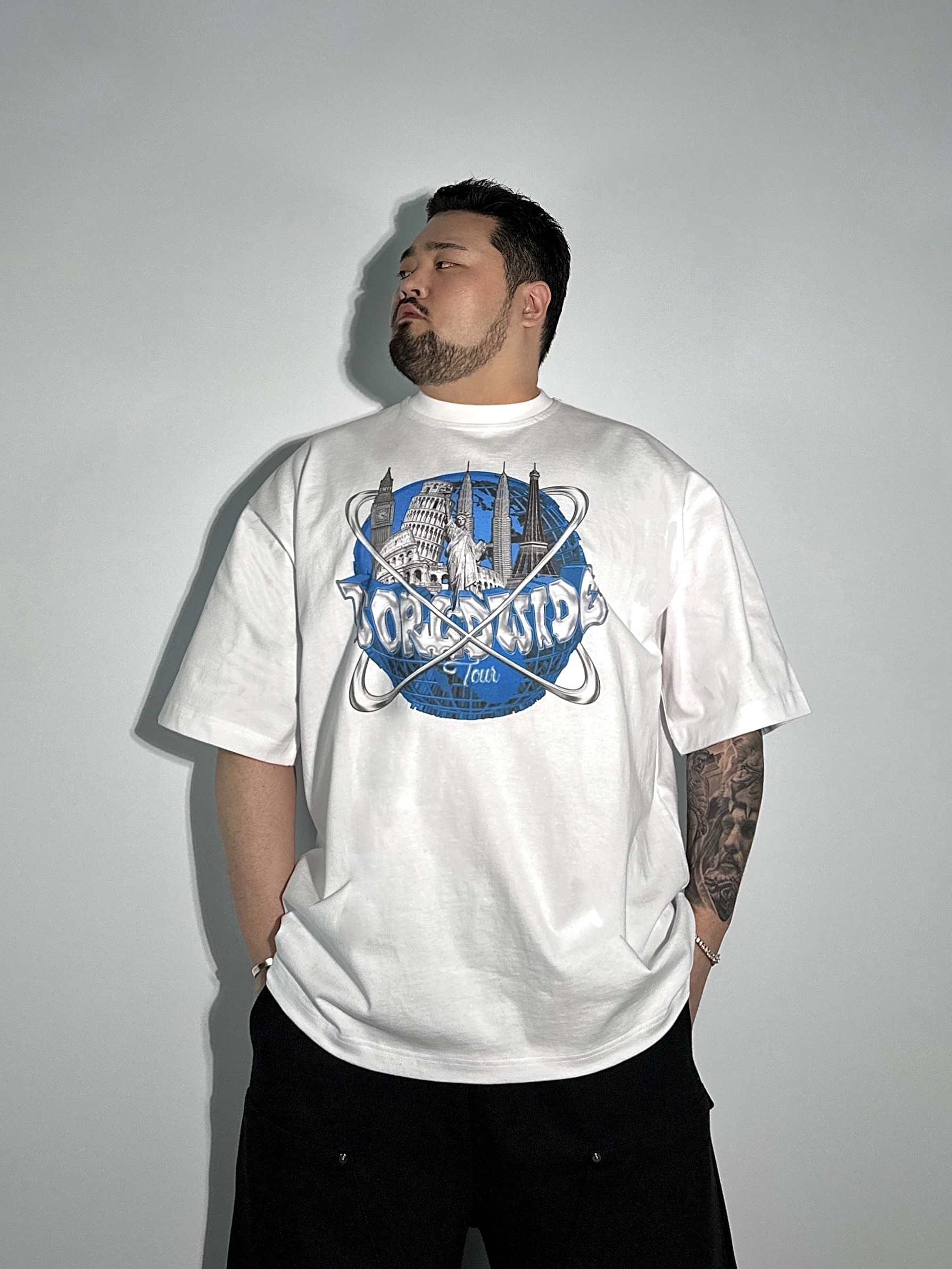 OLIVEDRAB//シリコンタグTシャツ（Tシャツ／カットソー）｜B.C