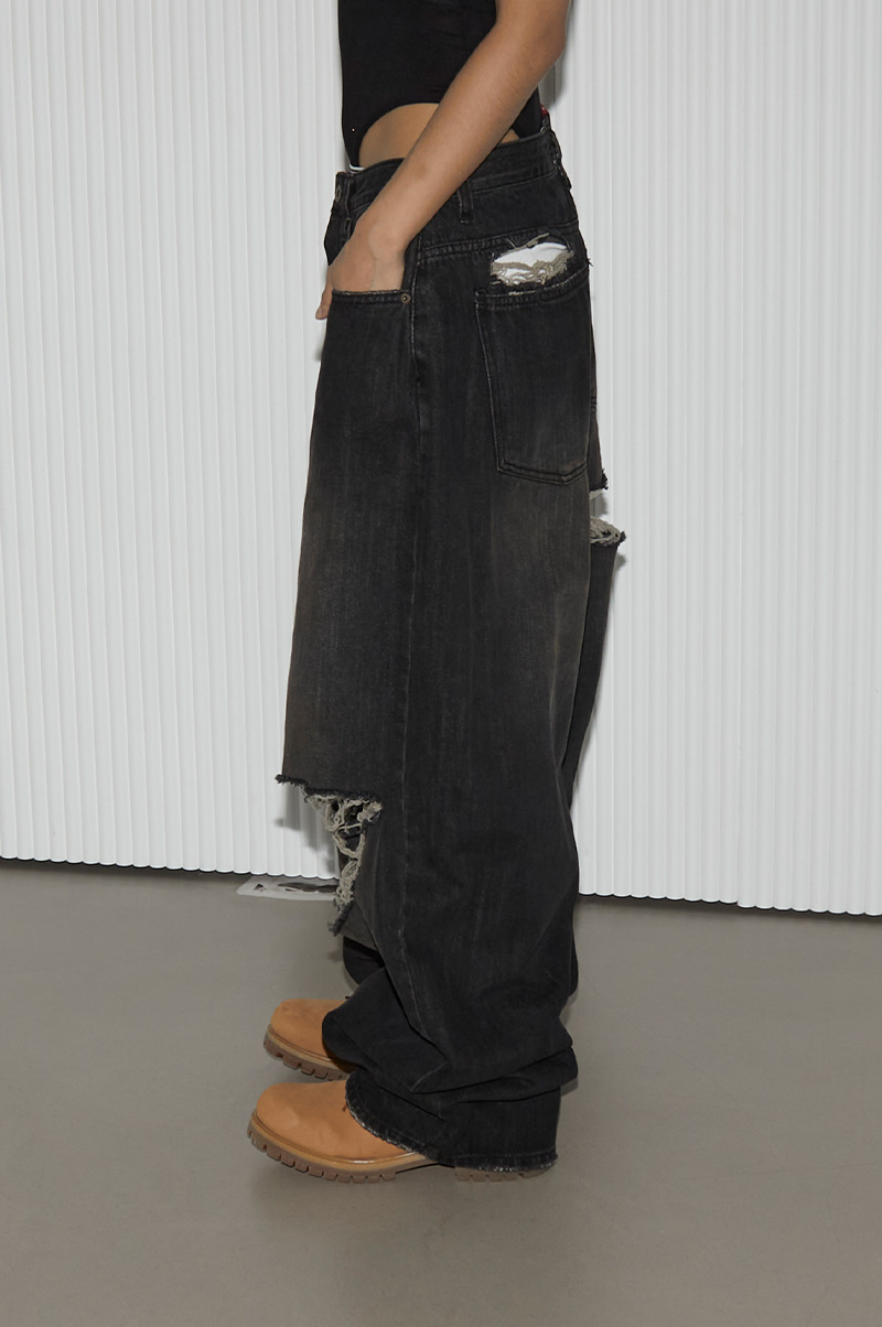 DEMS VINTAGE BLACK DENIM - 런츠