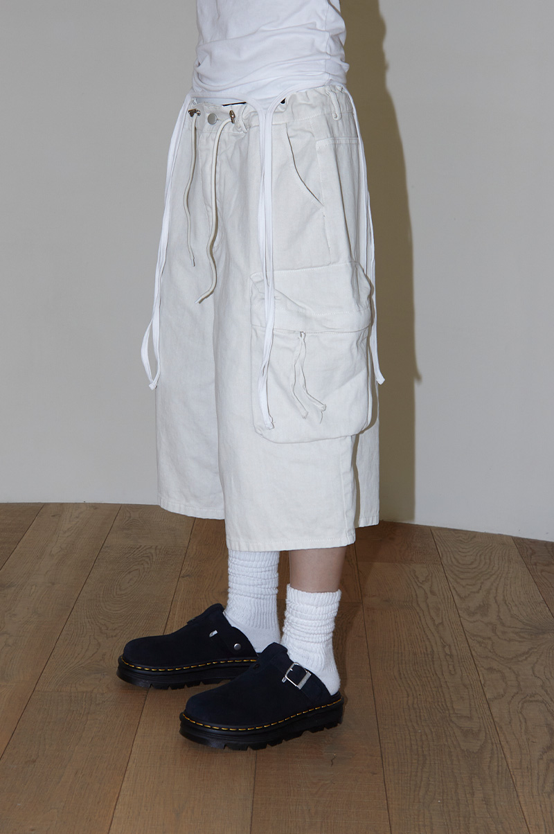 【SATIIIZ】Carden Pigment Bermuda Pants SHOP - Shorts - 샌프란시스코마켓