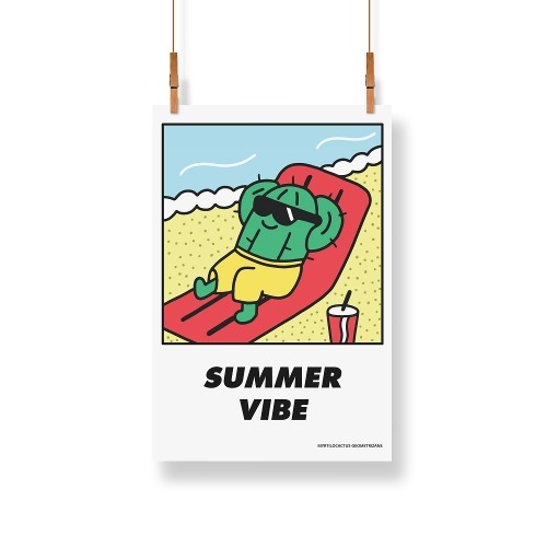 [마이그린호미즈] 용신목 식물 인테리어 포스터 - [SUMMER VIBE] A2 A3 포스터액자
