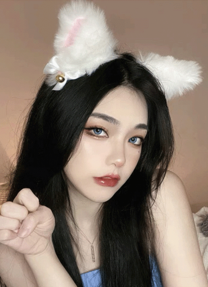 방울 고양이 머리띠