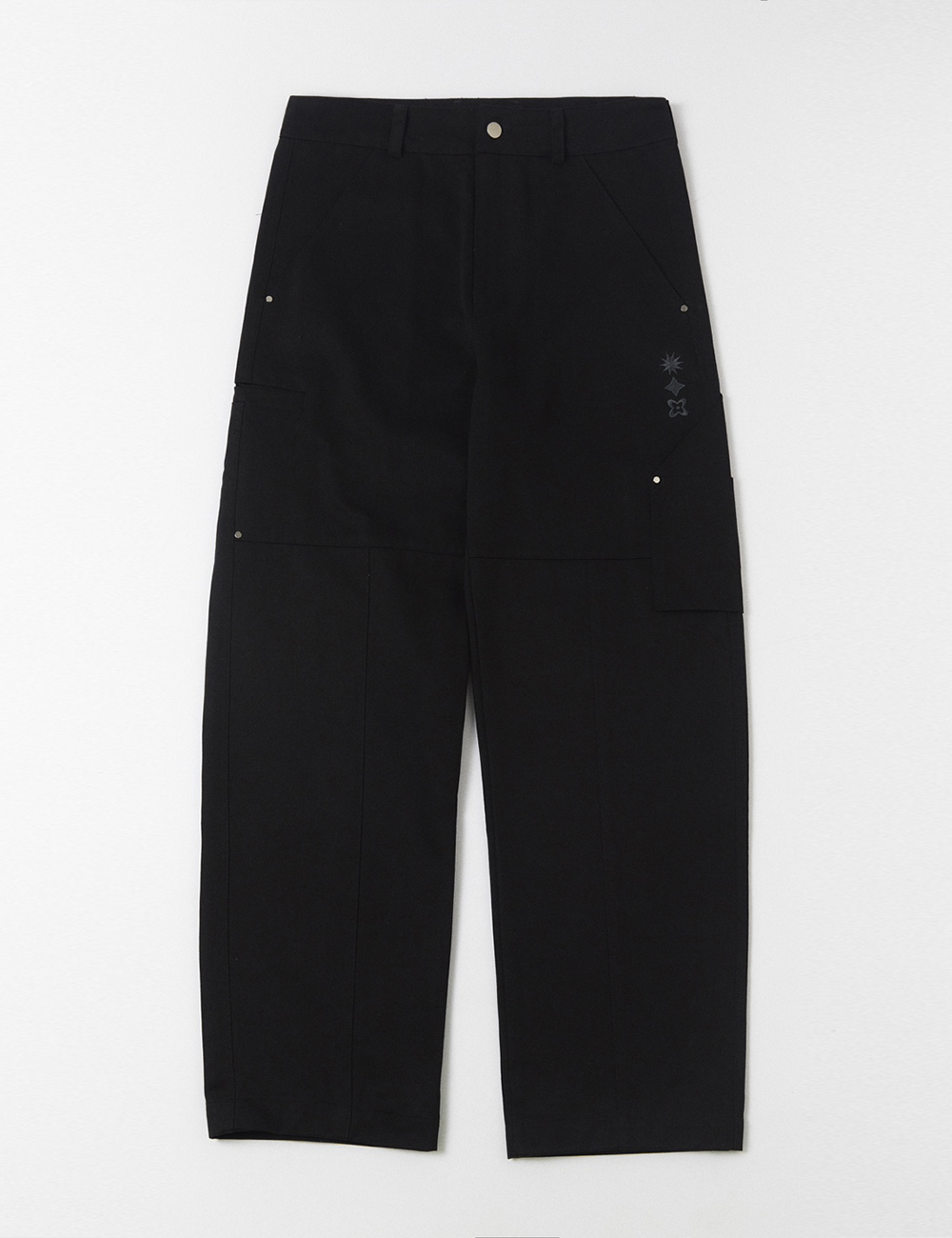 amareis assemble rivet pants (black)