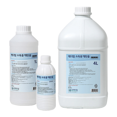 [메디탑]소독용에탄올83%(소독알콜) 250ml/1L/4L 상세이미지 1