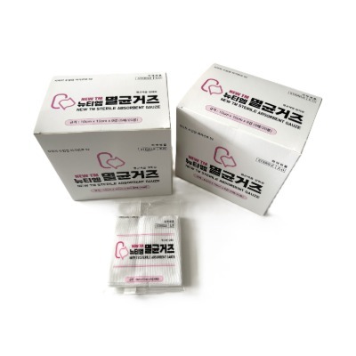 뉴티엠(NEWTM)멸균거즈 10cmX10cmX8p 상세이미지 1