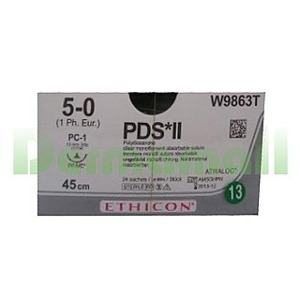 봉합사 PDS*II(에치콘) 5-0 W9863T 13mm