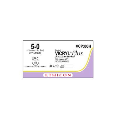 [에치콘]바이크릴 플러스(Vicryl Plus) 5/0, VCP303H