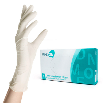 [메드온]비멸균 라텍스글러브 powder-free