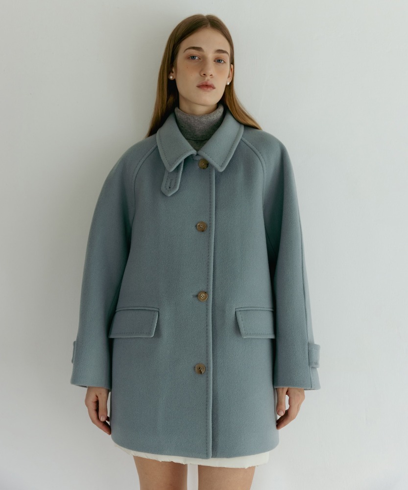 TTUDEMENT ■ CLASSIC WOOL HALF COAT MUSINSA | TTUDEMENT CLASSIC WOOL HALF COAT MELANGE GREY