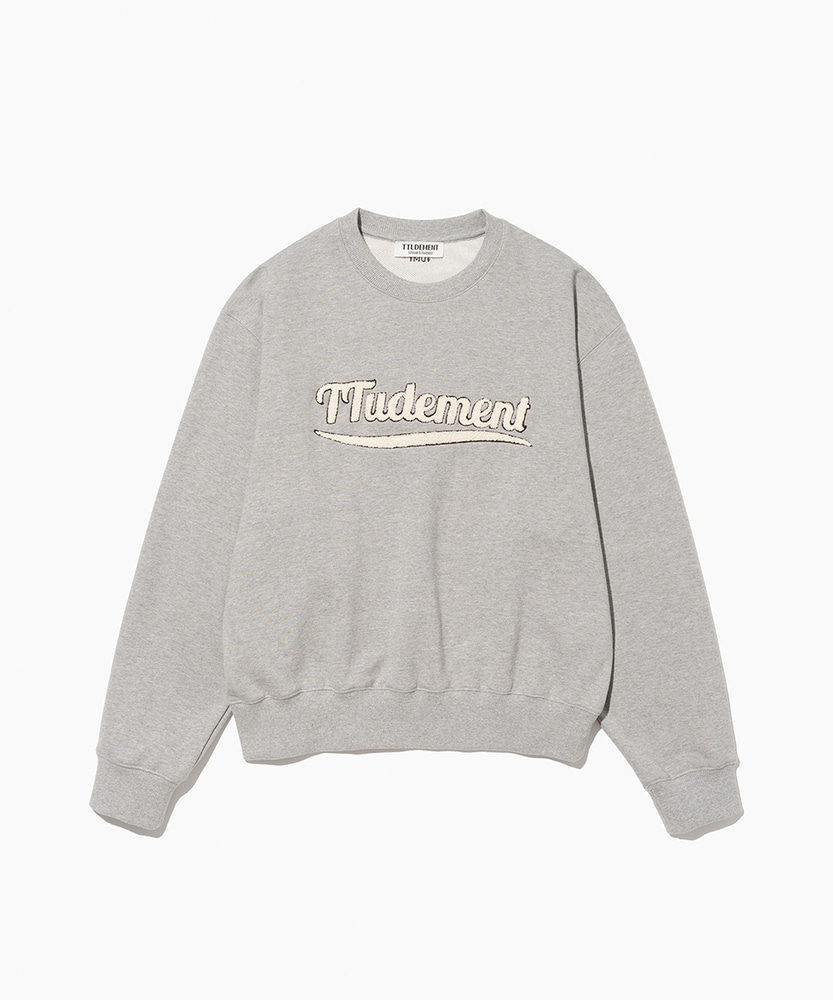 튜드먼트 - [잉화 착용] BOUCLE LOGO SWEATSHIRT GREY