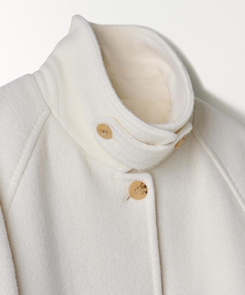 CLASSIC WOOL HALF COAT CREAM - TTUDEMENT