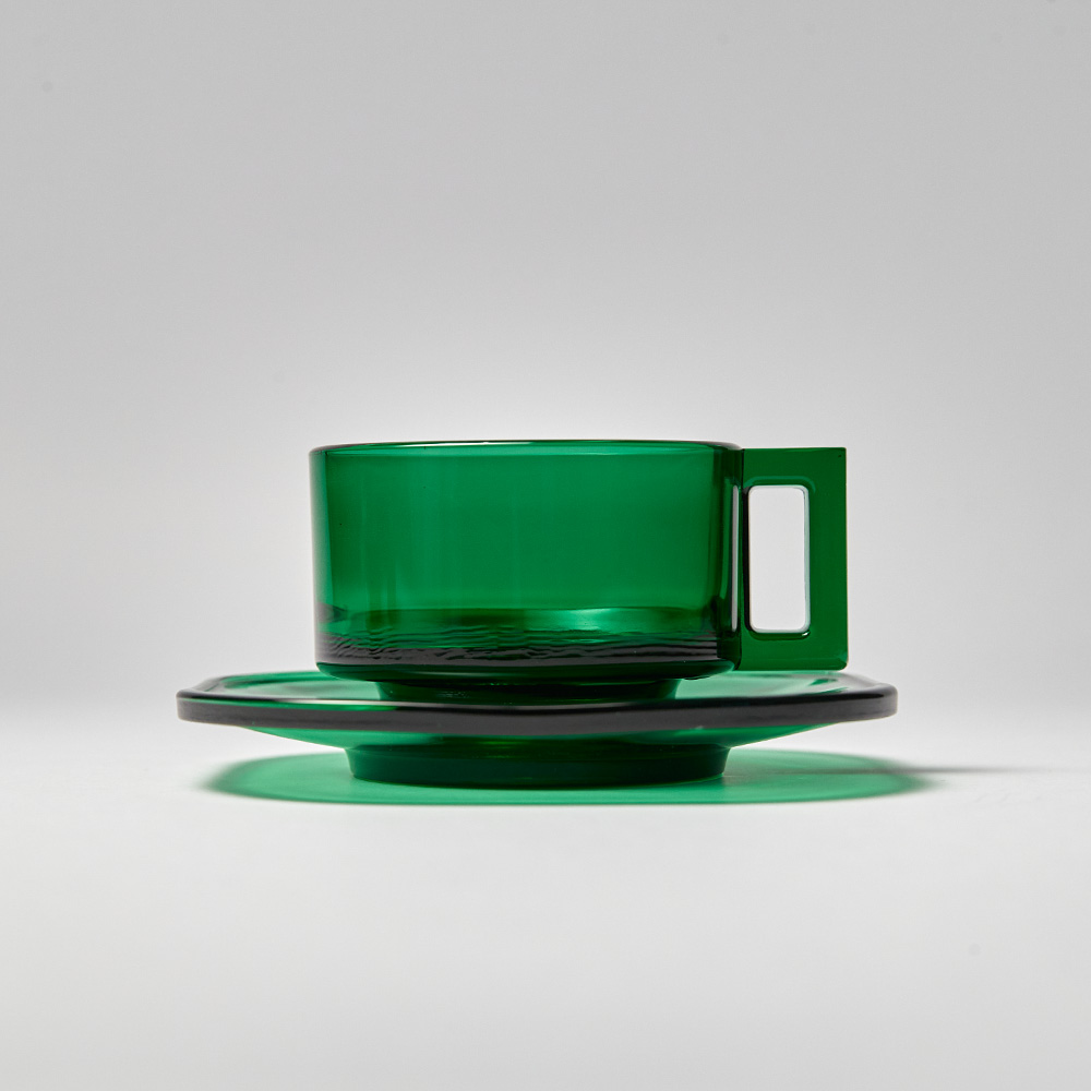 Cup and Saucer/Green