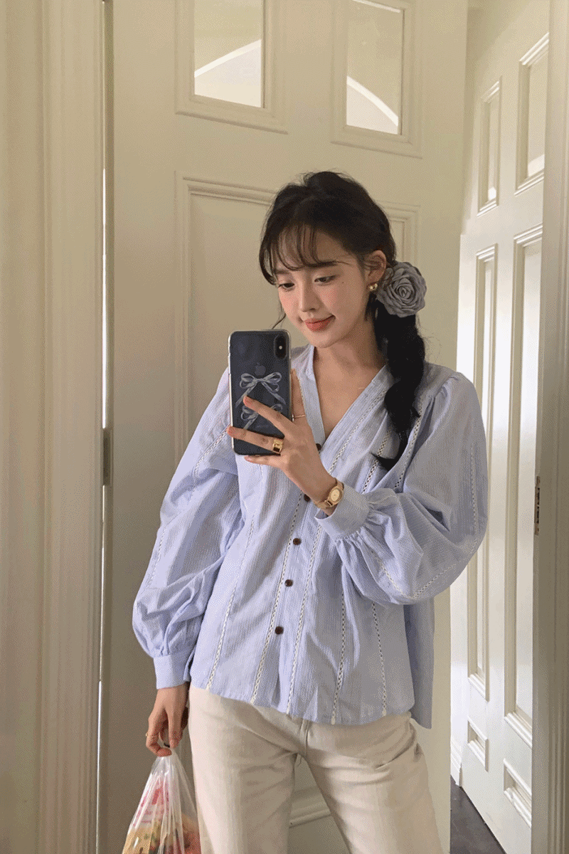 🍁무료배송🍁 그레드 노카라 블라우스