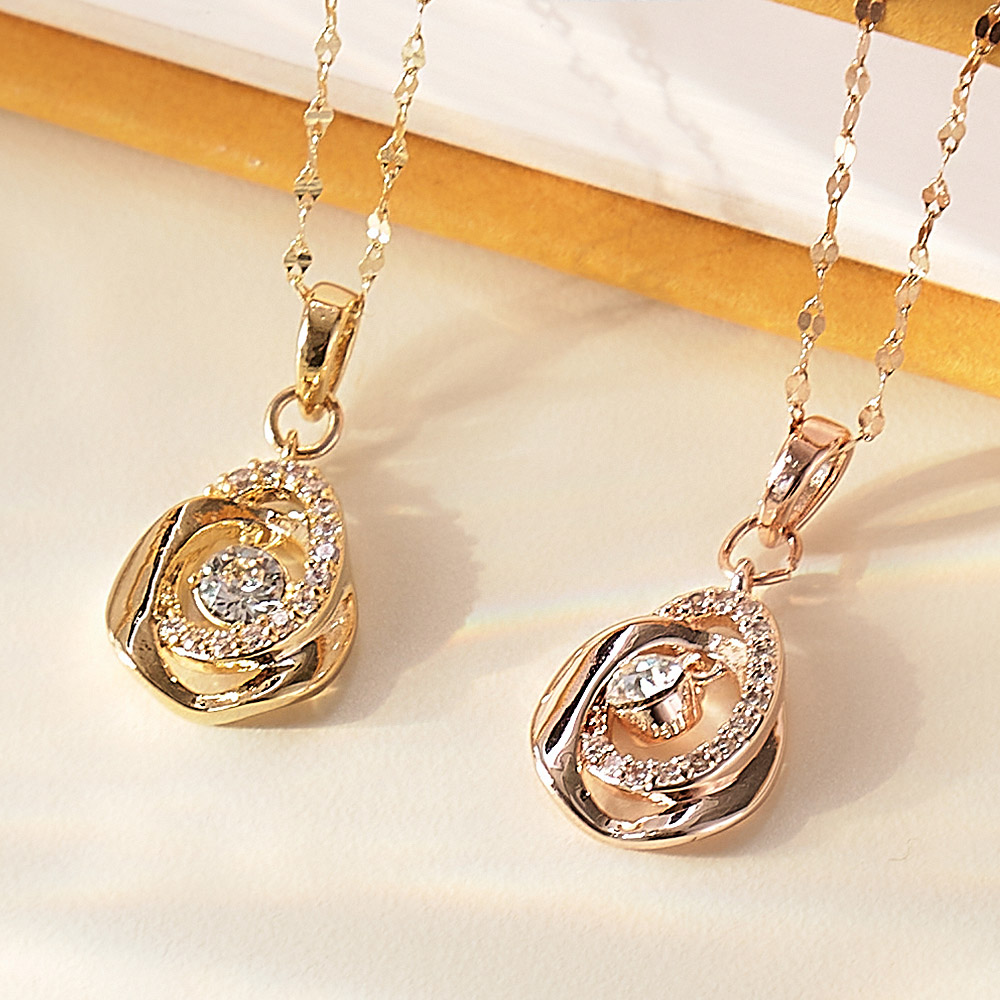 Juri.ette ネックレス 18K 스와로브스키 크리스탈 비앙카 14K 18K 스와로브스키 크리스탈 비앙카 목걸이 [당일출고] - 주리에떼
