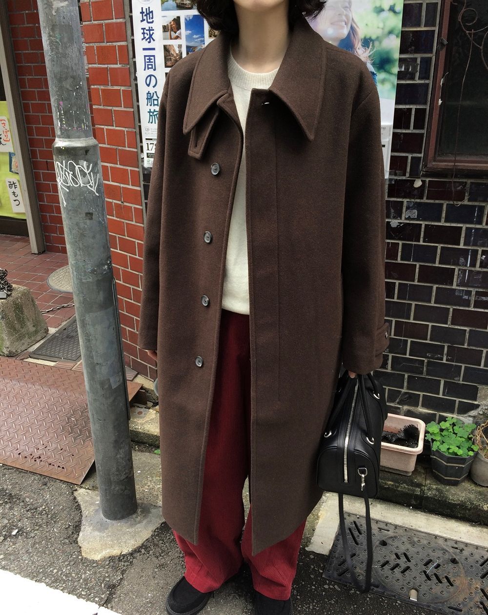 (하이퀄리티)피어 울 롱 코트 상세 이미지 9