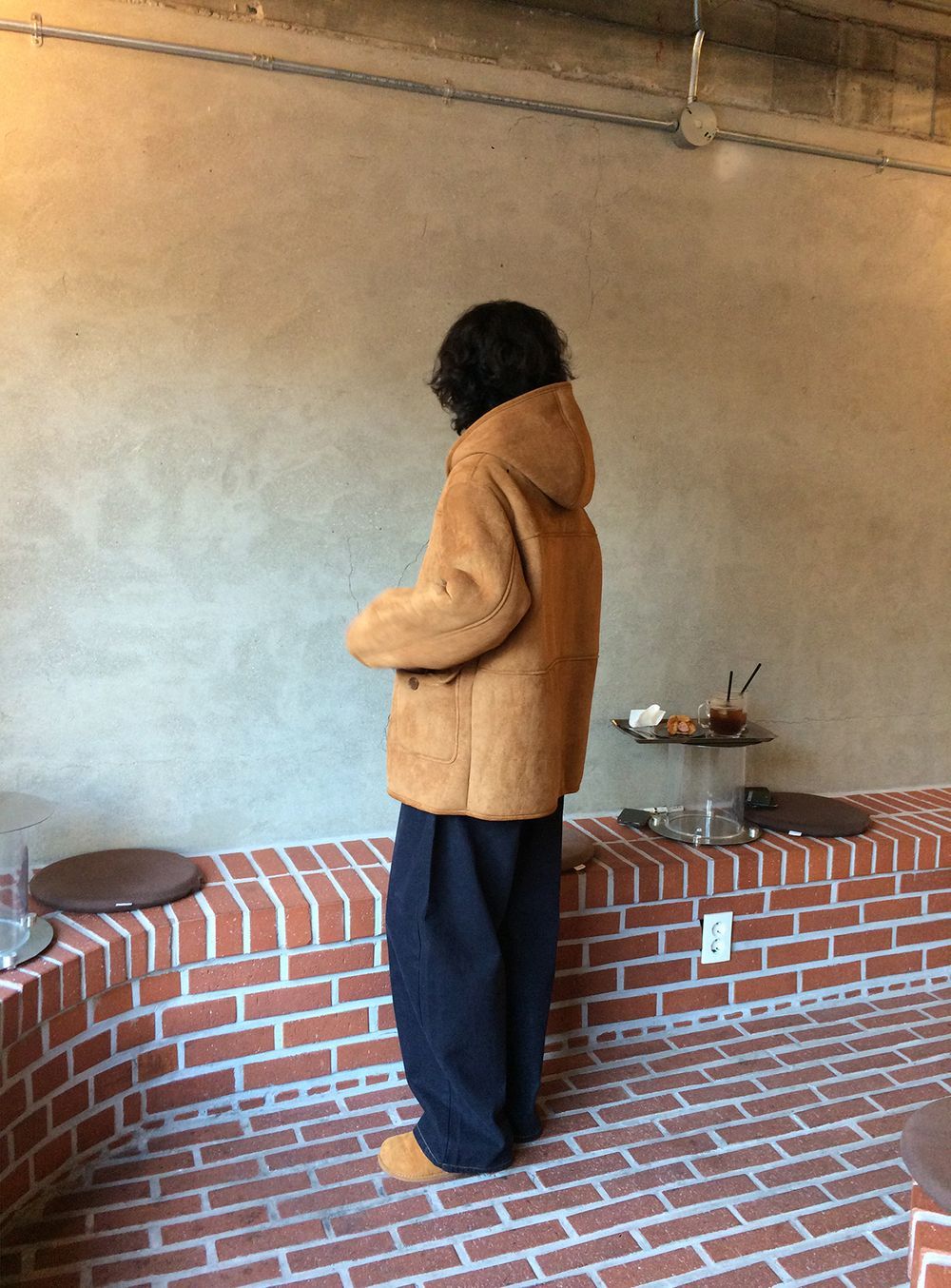 (후드 탈부착 가능)로디 후드 더블 무스탕 코트 상세 이미지 15