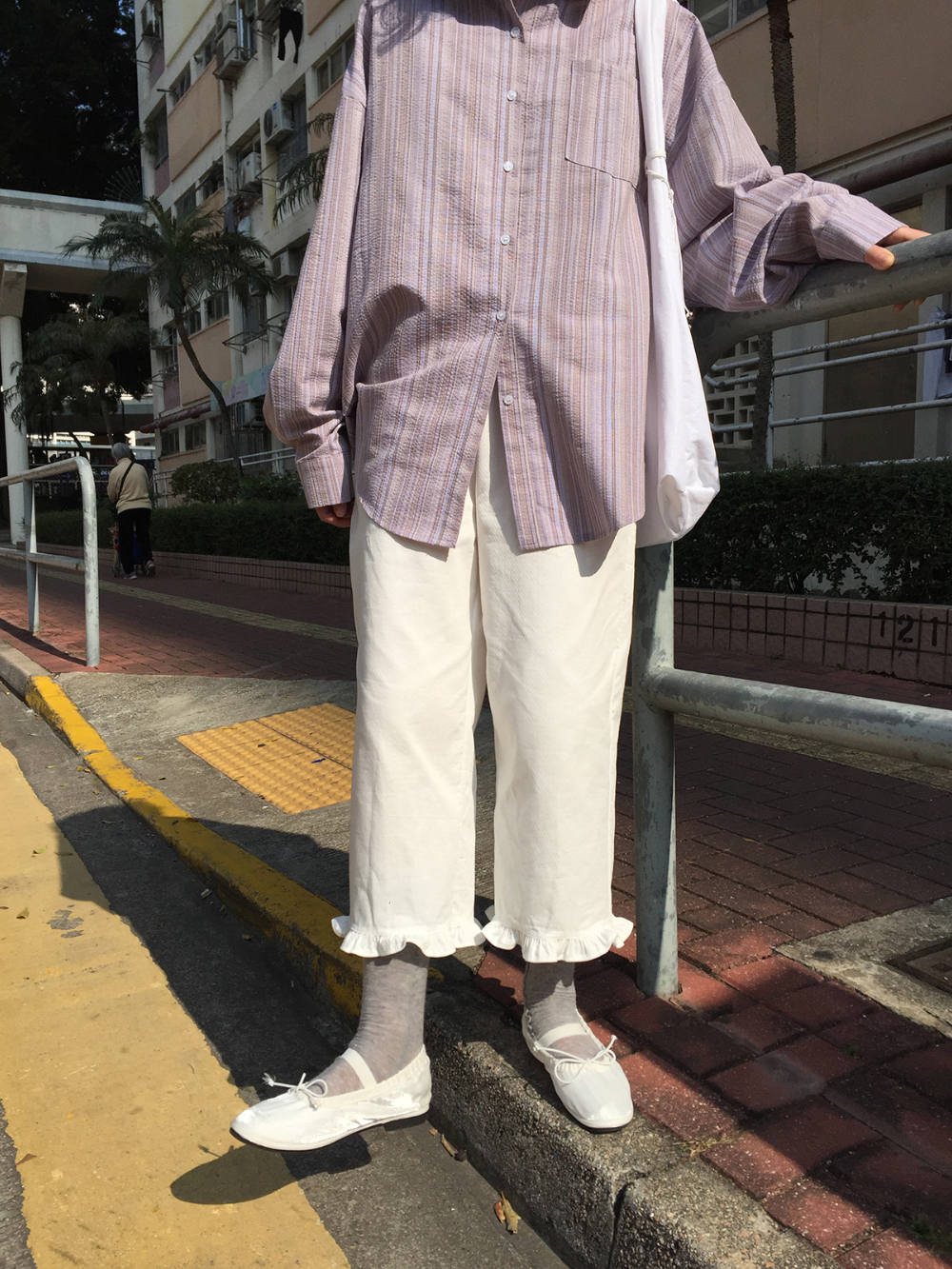 (봄신상)키츠 프릴 일자팬츠 상세 이미지 3