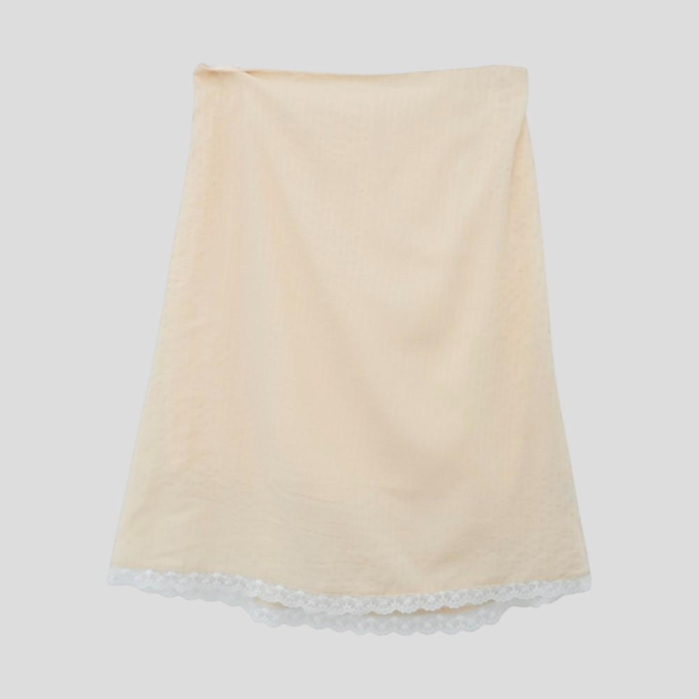 치마 크림 색상 이미지-S1L34
