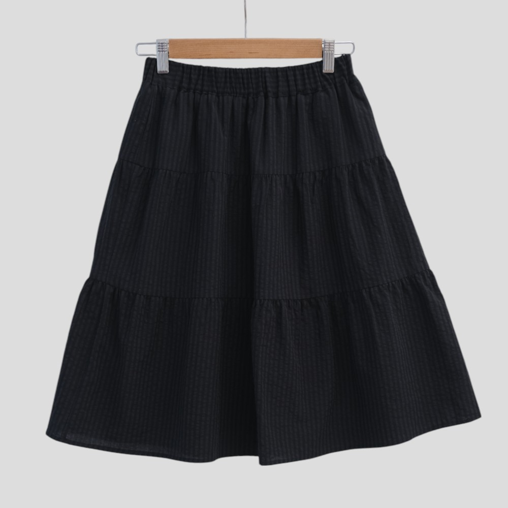 미니 스커트 차콜 색상 이미지-S1L40