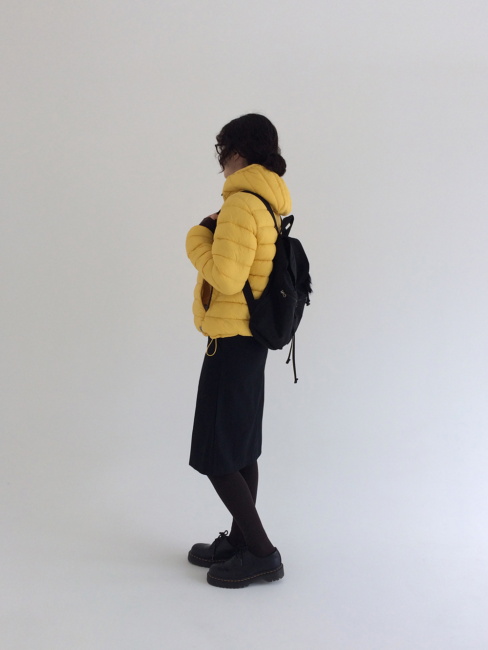 패딩 모델 착용 이미지-S1L18