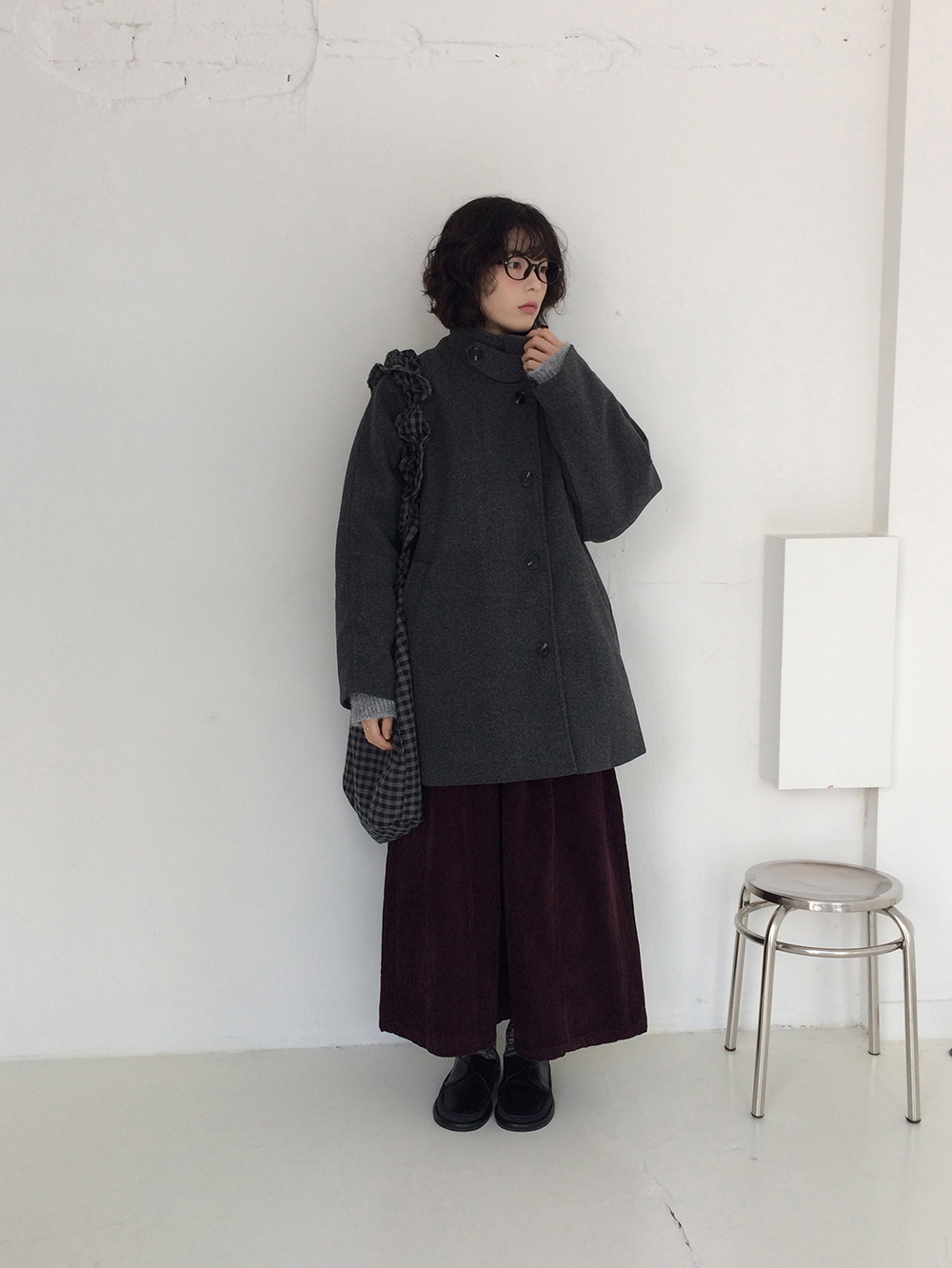 코트 모델 착용 이미지-S1L29