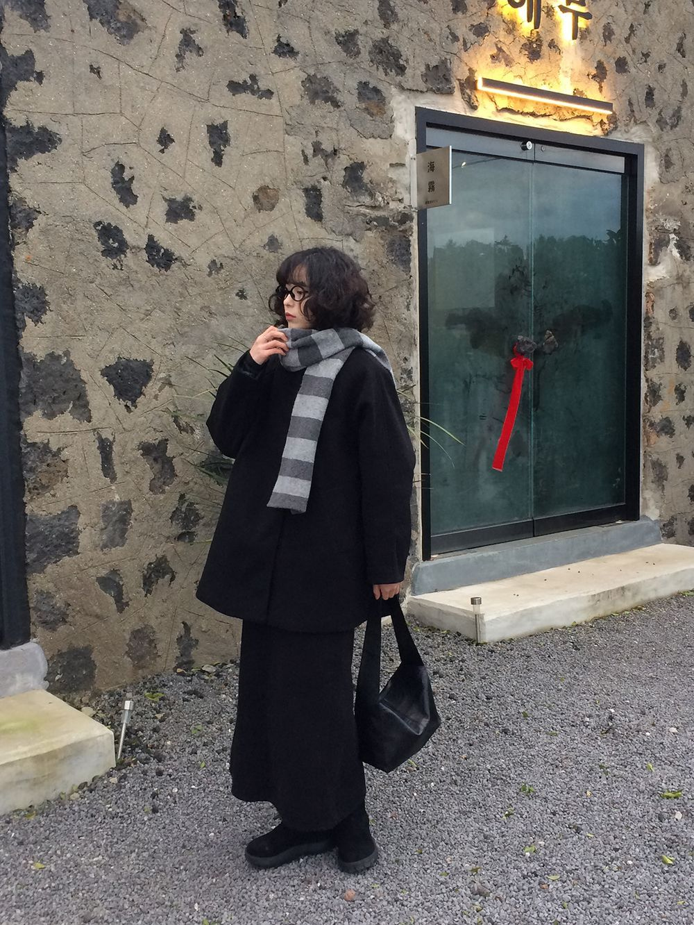 코트 모델 착용 이미지-S1L26