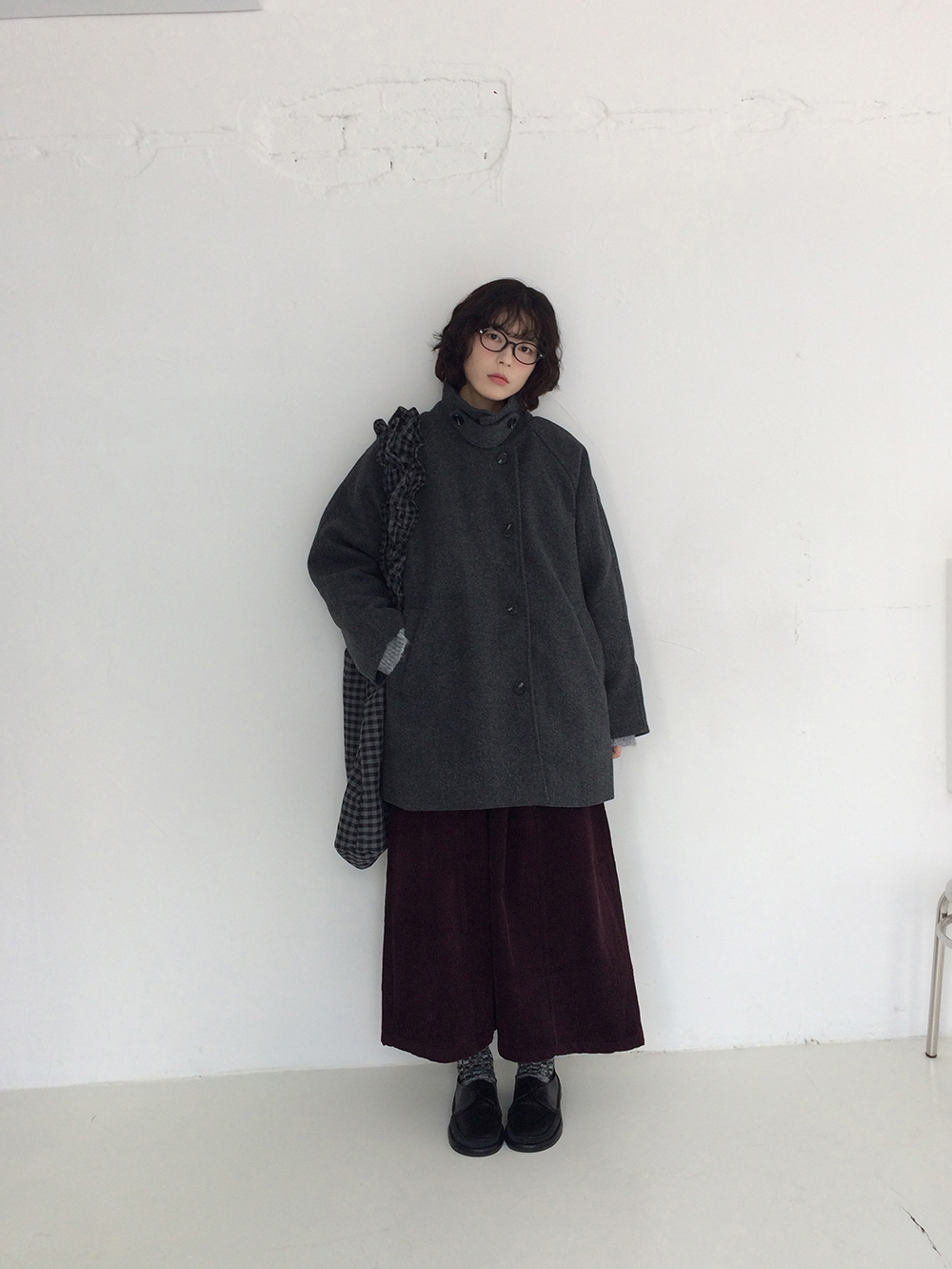 코트 모델 착용 이미지-S1L42