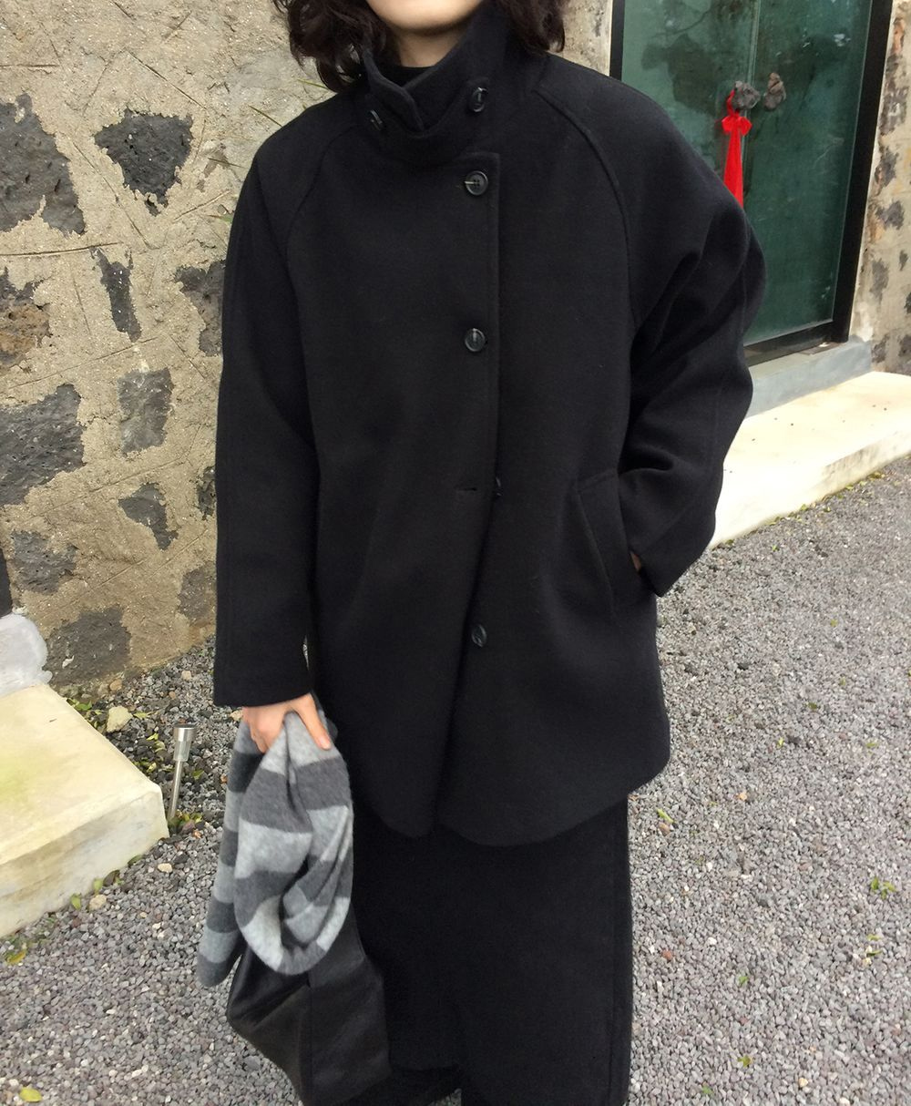 코트 모델 착용 이미지-S1L28