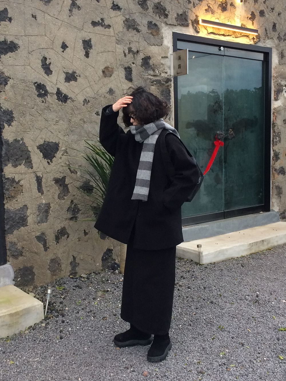 코트 모델 착용 이미지-S1L13