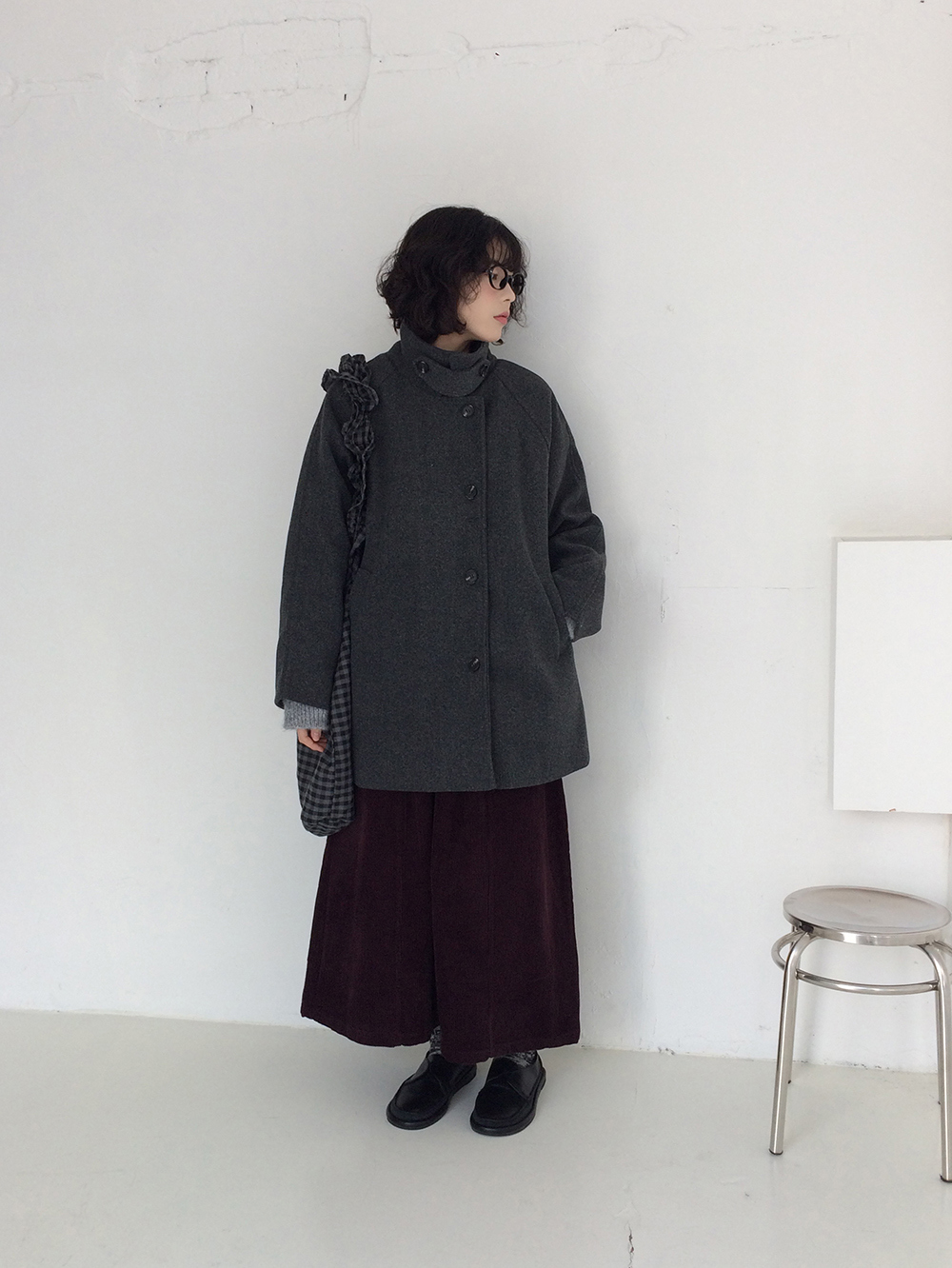 코트 모델 착용 이미지-S1L30