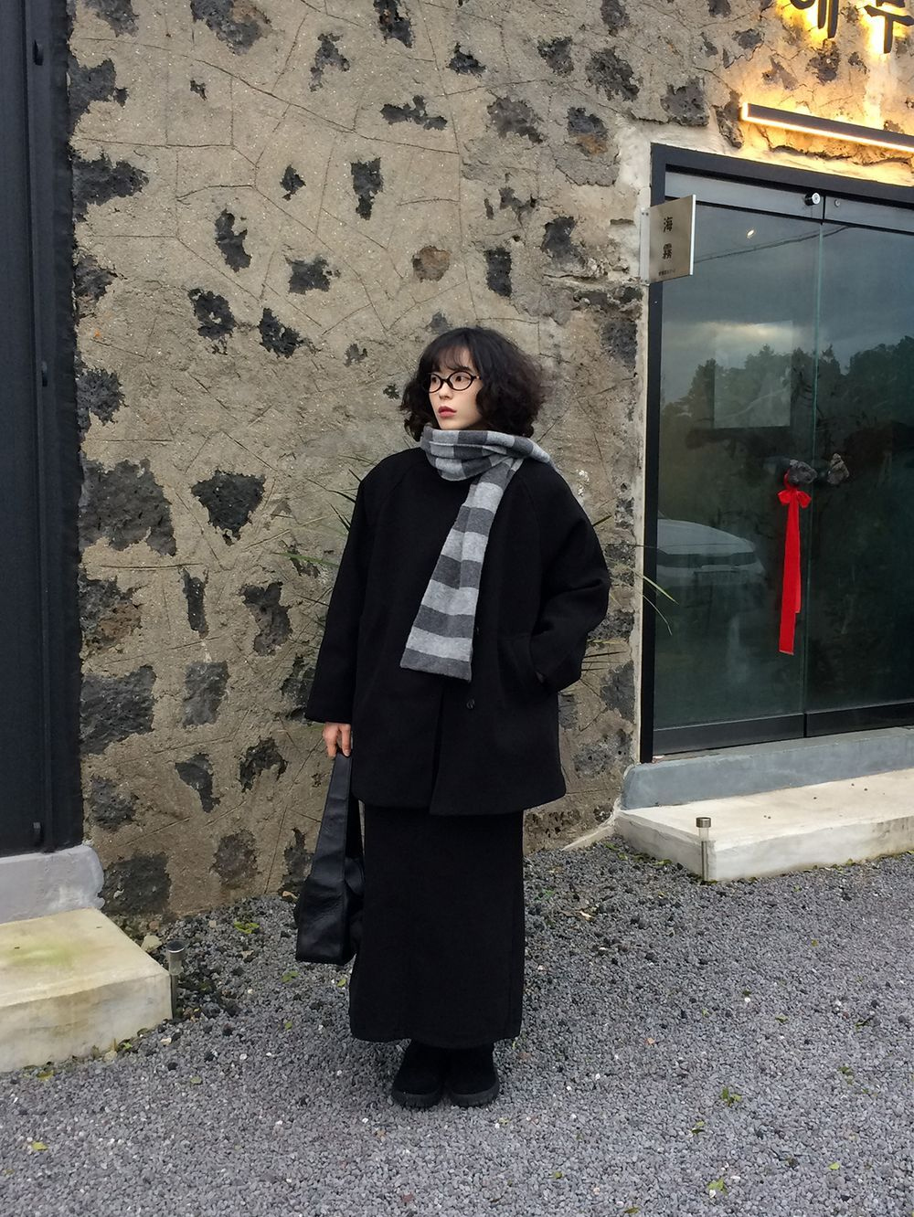 코트 모델 착용 이미지-S1L19