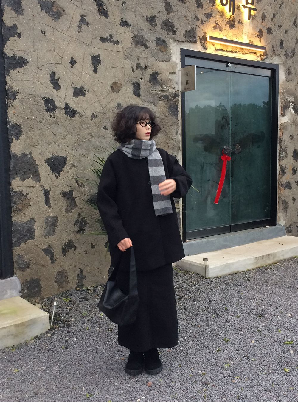 코트 모델 착용 이미지-S1L25